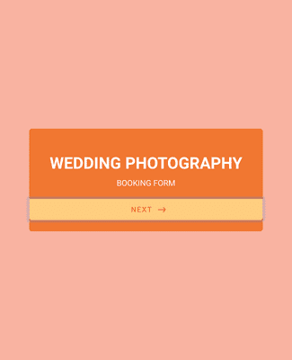 Wedding Photography Booking Form