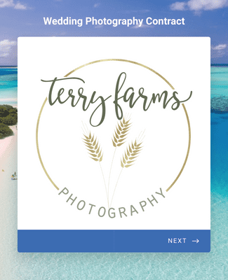 Form Templates: Wedding Photography Contract