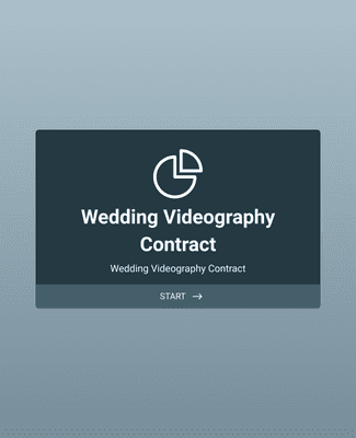 Wedding Videography Contract