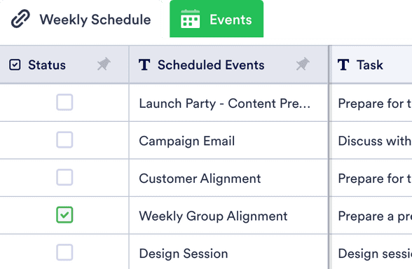 Template weekly-schedule-template
