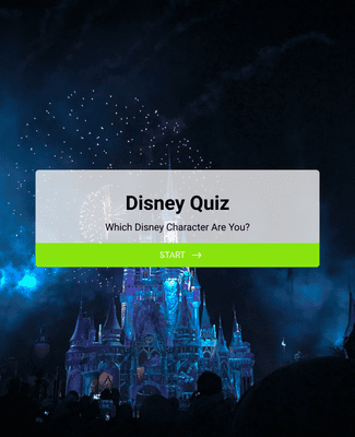 Form Templates: Which Disney Character Are You?