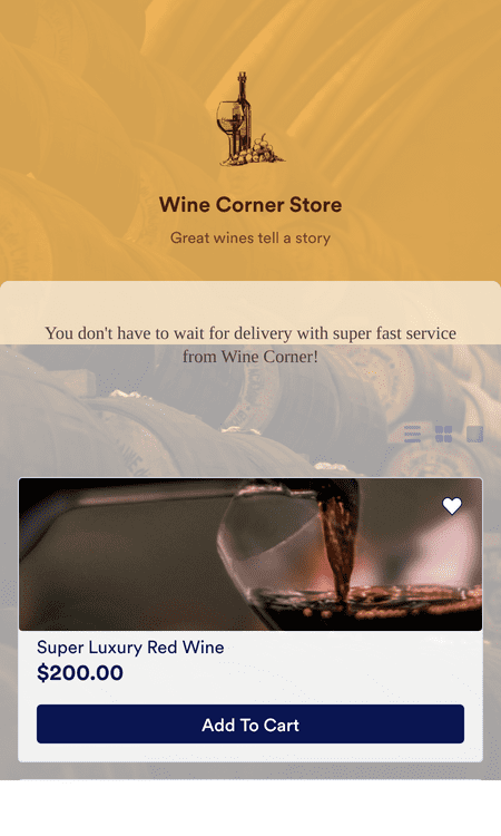 Wine Delivery App