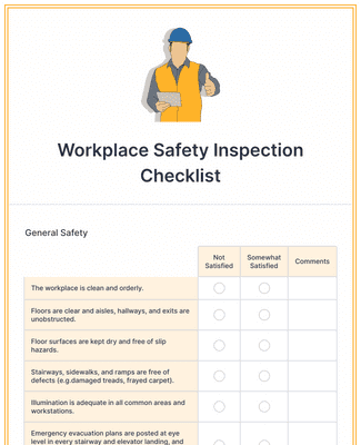 Form Templates: Workplace Safety Inspection Checklist