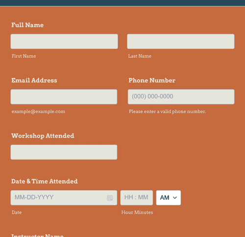 Workshop Evaluation Form Template | Jotform