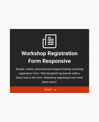 Form Templates: Responsive Workshop Registration Form