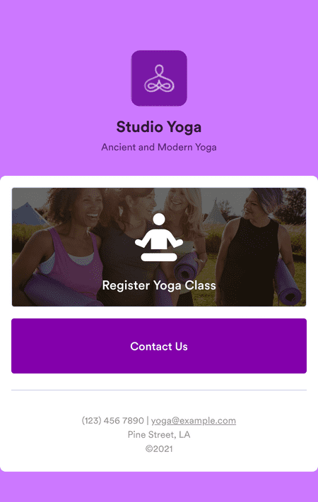 Yoga Class App