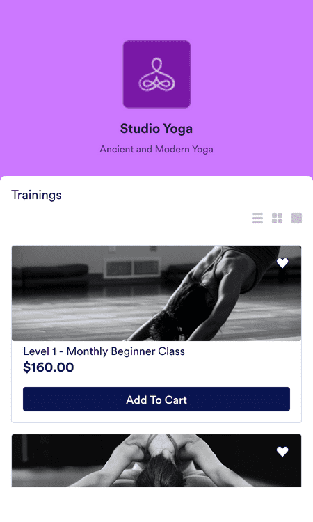 Template-yoga-class-app