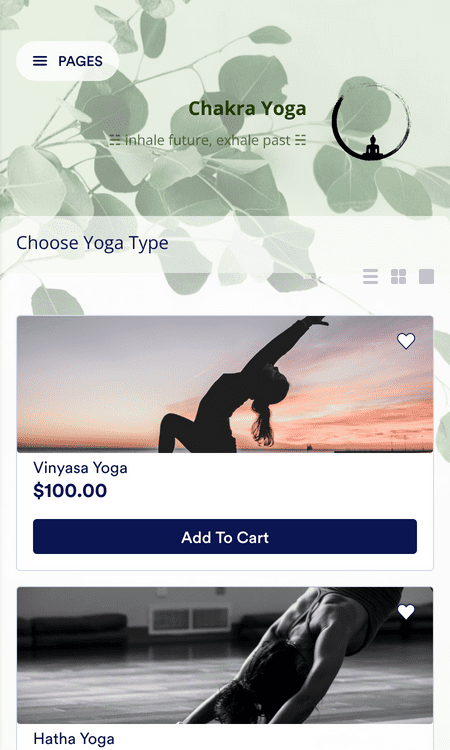 Template-yoga-studio-app