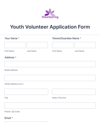JFK Volunteer Application Form Template Jotform JFK Volunteer Application Form Template Jotform