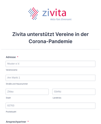 Zivita unterstützt Vereine in der Corona-Pandemie